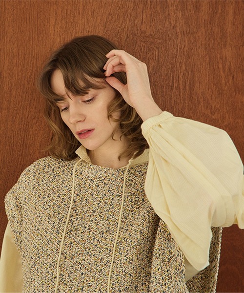 studio CLIP（スタディオクリップ）の「《natural by clip》ドビーストライプギャザーワンピース（ワンピース・レディース・クリーム/ブルー・FREE/PF）」の6枚目の写真