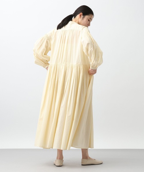 studio CLIP（スタディオクリップ）の「《natural by clip》ドビーストライプギャザーワンピース（ワンピース・レディース・クリーム/ブルー・FREE/PF）」の14枚目の写真