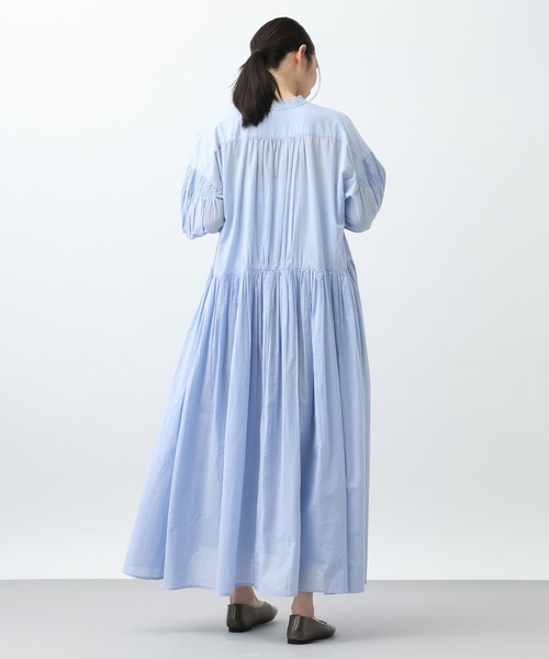 studio CLIP（スタディオクリップ）の「《natural by clip》ドビーストライプギャザーワンピース（ワンピース・レディース・クリーム/ブルー・FREE/PF）」の19枚目の写真