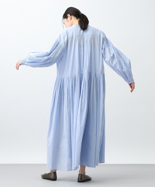 studio CLIP（スタディオクリップ）の「《natural by clip》ドビーストライプギャザーワンピース（ワンピース・レディース・クリーム/ブルー・FREE/PF）」の20枚目の写真