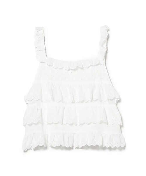 BEAMS BOY(ビームスボーイ)の「【8/20再値下げ】カットワーク キャミソール(シャツ/ブラウス・レディース・ブラック/オフホワイト・1/2)」の3枚目の写真