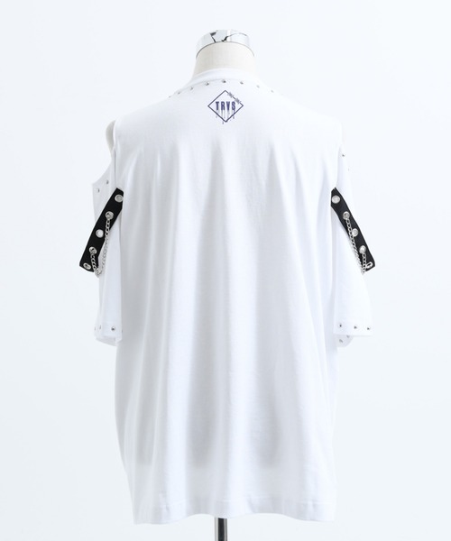 TRAVAS TOKYO(トラバス トウキョウ)の「『TRAVAS TOKYO/トラバス トーキョー』ベルト使いくまプリントTシャツ(Tシャツ/カットソー・レディース・ホワイト/ブラック・FREE)」の18枚目の写真