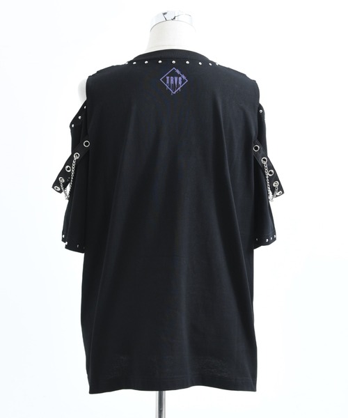 TRAVAS TOKYO(トラバス トウキョウ)の「『TRAVAS TOKYO/トラバス トーキョー』ベルト使いくまプリントTシャツ(Tシャツ/カットソー・レディース・ホワイト/ブラック・FREE)」の15枚目の写真