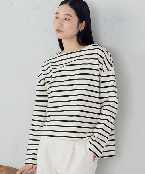 COMME CA ISM(コムサイズム)の「ボーダー ロンT(Tシャツ/カットソー・レディース・ネイビー×ホワイト/ホワイト×ネイビー・LARGE/MEDIUM)」の14枚目の写真