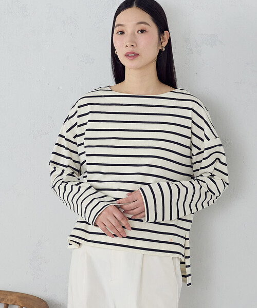 COMME CA ISM(コムサイズム)の「ボーダー ロンT(Tシャツ/カットソー・レディース・ネイビー×ホワイト/ホワイト×ネイビー・LARGE/MEDIUM)」の15枚目の写真