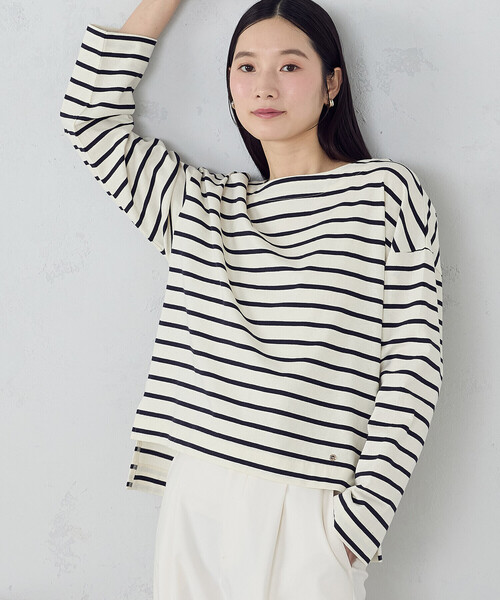 COMME CA ISM(コムサイズム)の「ボーダー ロンT(Tシャツ/カットソー・レディース・ネイビー×ホワイト/ホワイト×ネイビー・LARGE/MEDIUM)」の16枚目の写真