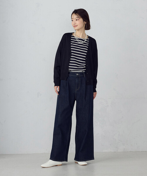 COMME CA ISM(コムサイズム)の「ボーダー ロンT(Tシャツ/カットソー・レディース・ネイビー×ホワイト/ホワイト×ネイビー・LARGE/MEDIUM)」の19枚目の写真