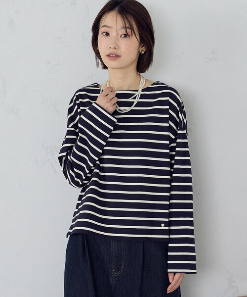 COMME CA ISM(コムサイズム)の「ボーダー ロンT(Tシャツ/カットソー・レディース・ネイビー×ホワイト/ホワイト×ネイビー・LARGE/MEDIUM)」の20枚目の写真