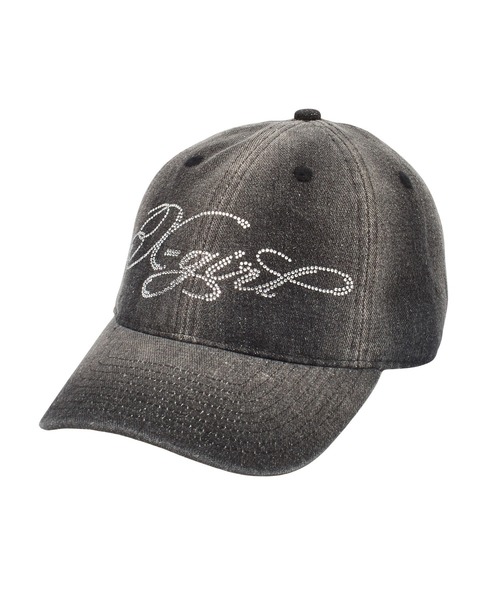 X-girl(エックスガール)の「RHINESTONE LOGO DENIM CAP(キャップ・レディース・ブラック/ライトインディゴブルー・ONE SIZE)」の10枚目の写真