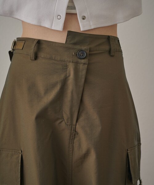 mline（エムライン）の「[mline]カーゴベルトスカート（スカート・レディース・カーキ/ブラック・2/1）」の13枚目の写真