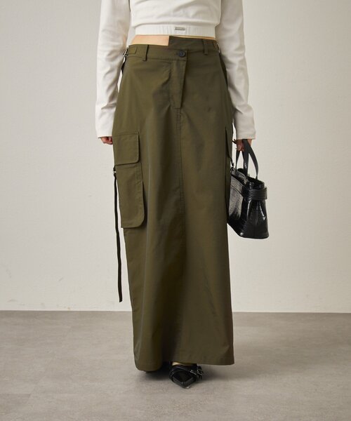 mline（エムライン）の「[mline]カーゴベルトスカート（スカート・レディース・カーキ/ブラック・2/1）」の18枚目の写真