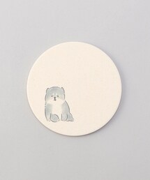 212 KITCHEN STORE（トゥワントゥキッチンストア）の「陶器珪藻土コースター mameshiba きょとん（ランチョンマット/テーブルウェア）」