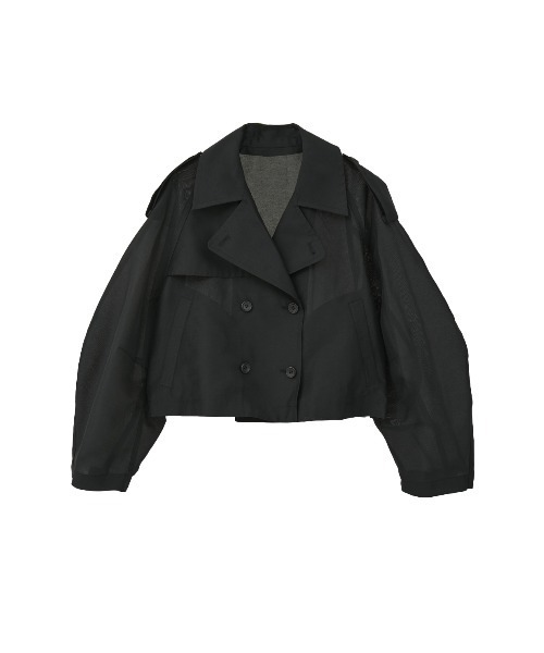 SHEER SHORT TRENCH JACKET（トレンチコート）｜CLANE（クラネ）の