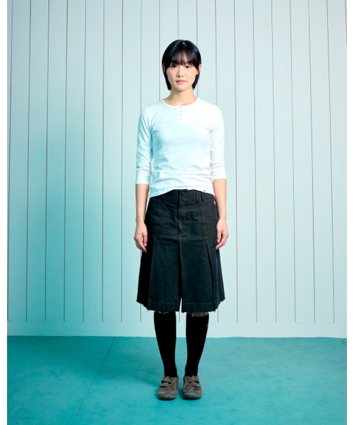 THECOLDESTMOMENT(ザコールデストモーメント)の「(w) TCM henley neck three-quarter sleeve (white)(Tシャツ/カットソー・レディース・その他・SMALL/MEDIUM)」の6枚目の写真