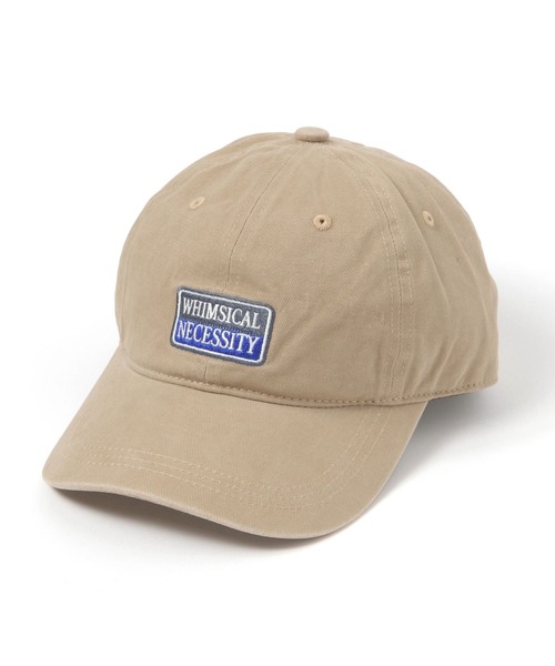 niko and...（ニコアンド）の「ボックス刺繍コットンキャップ（キャップ・メンズ・ベージュ/ブルー/ブラック/ボルドー・FREE）」の3枚目の写真