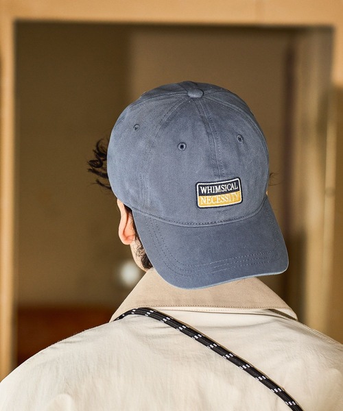 niko and...（ニコアンド）の「ボックス刺繍コットンキャップ（キャップ・メンズ・ベージュ/ブルー/ブラック/ボルドー・FREE）」の4枚目の写真