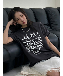 WAVE UNION（ウェーブユニオン）の「Kathrine T-shirt charcoal（Tシャツ/カットソー）」