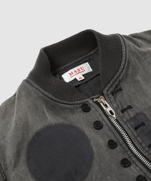 MASU(エムエーエスユー)の「VICTORIAN BOMBER JACKET(ブルゾン・メンズ・セージグリーン/アッシュグレー・46)」の6枚目の写真