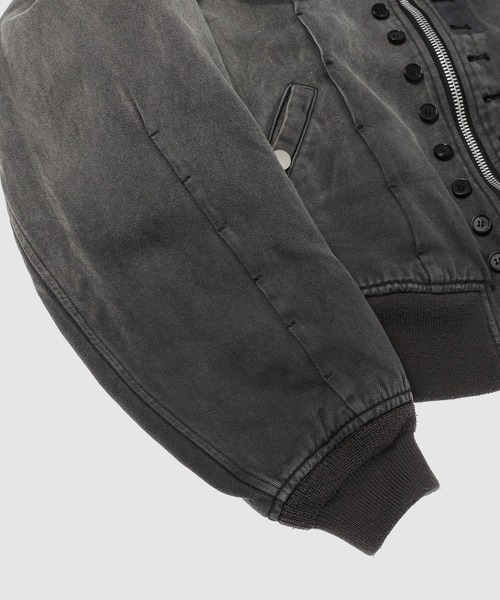 MASU(エムエーエスユー)の「VICTORIAN BOMBER JACKET(ブルゾン・メンズ・セージグリーン/アッシュグレー・46)」の10枚目の写真