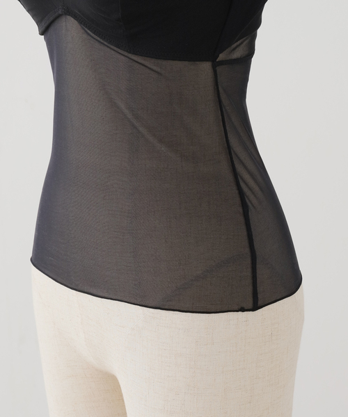 IENA（イエナ）の「NICENICE MOMENT/ナイスナイスモーメント MESH FRENCH TOP N3-26S-030（その他トップス・レディース・ブラック/ベージュ・X-SMALL/SMALL）」の6枚目の写真