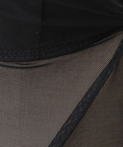 IENA（イエナ）の「NICENICE MOMENT/ナイスナイスモーメント MESH FRENCH TOP N3-26S-030（その他トップス・レディース・ブラック/ベージュ・X-SMALL/SMALL）」の10枚目の写真
