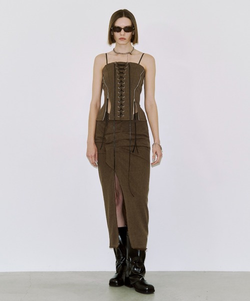 LACEUP SWEAT BUSTIER/レースアップスウェットビスチェ（その他