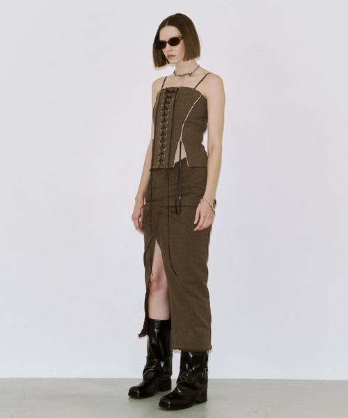 LACEUP SWEAT BUSTIER/レースアップスウェットビスチェ（その他