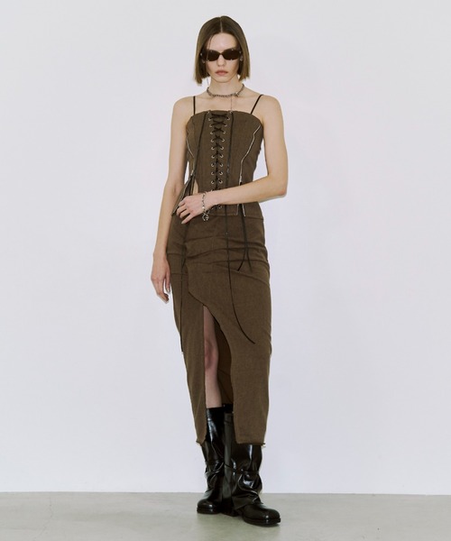 LACEUP SWEAT BUSTIER/レースアップスウェットビスチェ（その他