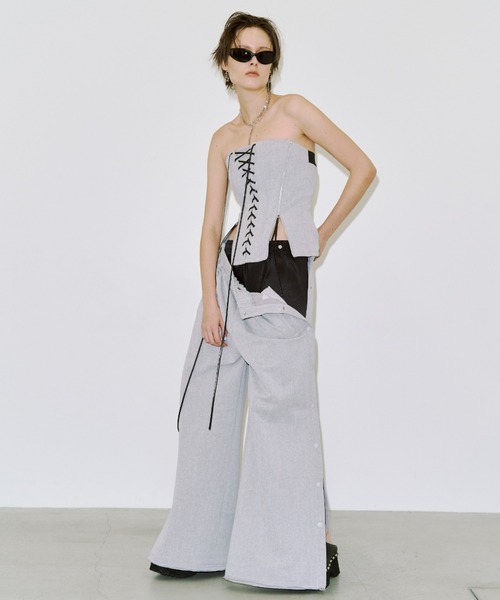 JOSE MOON(ジョゼムーン)の「LACEUP SWEAT BUSTIER/レースアップスウェットビスチェ(その他トップス・レディース・ブラック/グレー/ブラウン・38/36)」の8枚目の写真