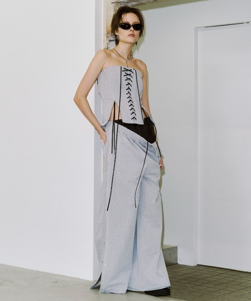 JOSE MOON(ジョゼムーン)の「LACEUP SWEAT BUSTIER/レースアップスウェットビスチェ(その他トップス・レディース・ブラック/グレー/ブラウン・38/36)」の10枚目の写真