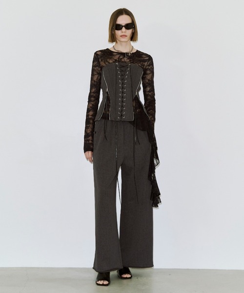 JOSE MOON(ジョゼムーン)の「LACEUP SWEAT BUSTIER/レースアップスウェットビスチェ(その他トップス・レディース・ブラック/グレー/ブラウン・38/36)」の22枚目の写真