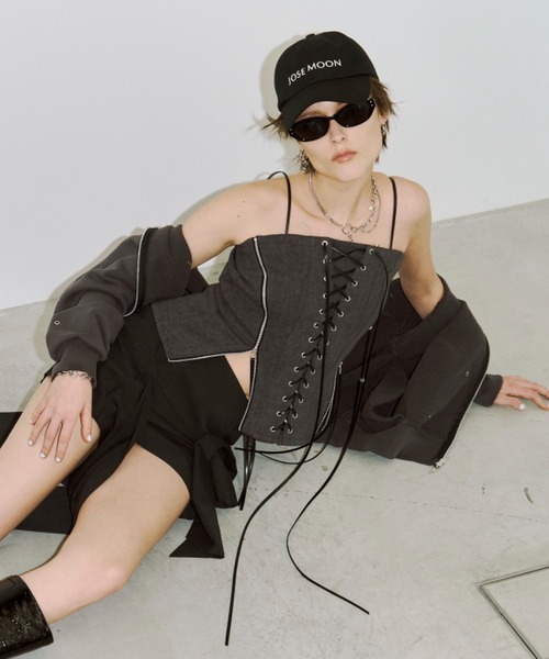 LACEUP SWEAT BUSTIER/レースアップスウェットビスチェ（その他