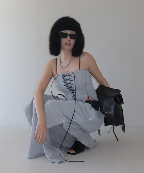 LACEUP SWEAT BUSTIER/レースアップスウェットビスチェ（その他