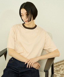 VICKY（ビッキー）の「アセジミボウシ　リンガーTシャツ（Tシャツ/カットソー）」