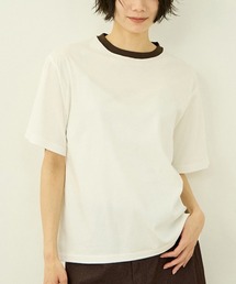 VICKY（ビッキー）の「アセジミボウシ　リンガーTシャツ（Tシャツ/カットソー）」