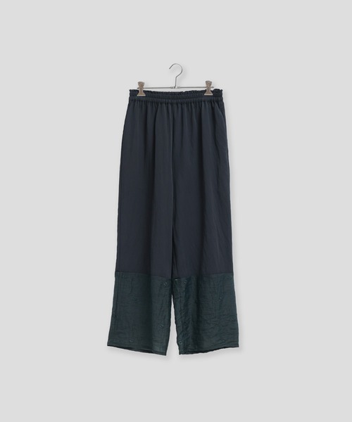 Kelen(ケレン)の「「KELEN / ケレン」裾切替シアー刺繍イージーパンツ(その他パンツ・レディース・チャコールグレー/ブラック/アイボリー・S/M)」の3枚目の写真