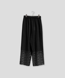 Kelen | 「KELEN / ケレン」裾切替シアー刺繍イージーパンツ(その他パンツ)