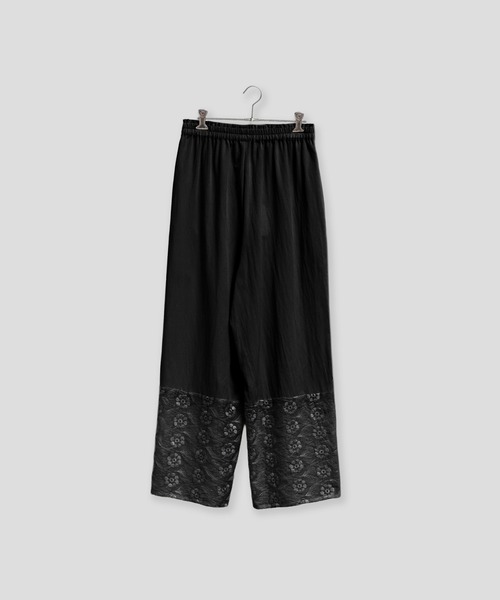 Kelen(ケレン)の「「KELEN / ケレン」裾切替シアー刺繍イージーパンツ(その他パンツ・レディース・チャコールグレー/ブラック/アイボリー・S/M)」の1枚目の写真