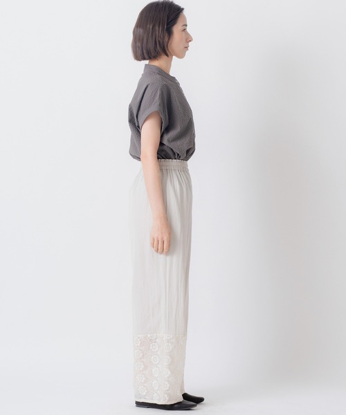 Kelen(ケレン)の「「KELEN / ケレン」裾切替シアー刺繍イージーパンツ(その他パンツ・レディース・チャコールグレー/ブラック/アイボリー・S/M)」の19枚目の写真