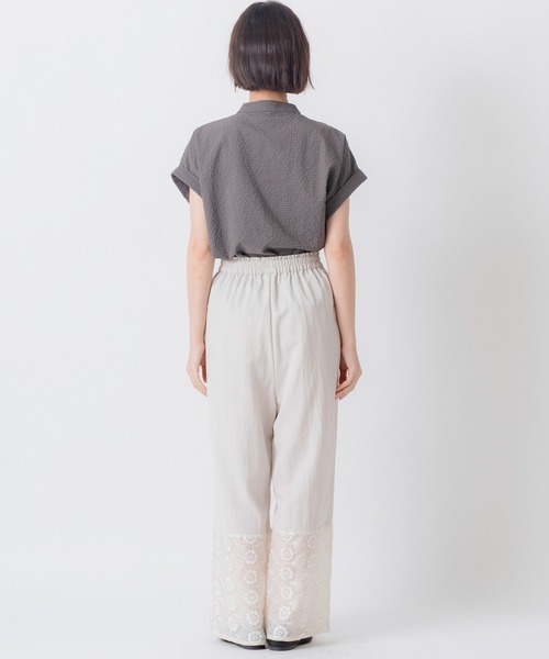 Kelen(ケレン)の「「KELEN / ケレン」裾切替シアー刺繍イージーパンツ(その他パンツ・レディース・チャコールグレー/ブラック/アイボリー・S/M)」の20枚目の写真