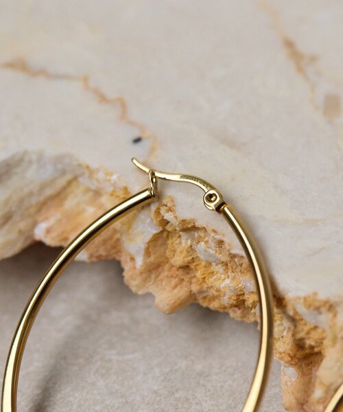 ear PAPILLONNER(イアパピヨネ)の「《金属アレルギー対応/ステンレス》マーキスフープピアス(ピアス(両耳用)・レディース・シルバー/ゴールド・FREE)」の11枚目の写真