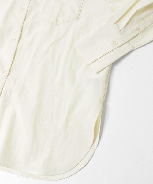 KBF（ケイビーエフ）の「オーバーサイズミニマルシャツ（シャツ/ブラウス・レディース・ダークブラウン/グリーン系その他/アイボリー・ONE）」の11枚目の写真