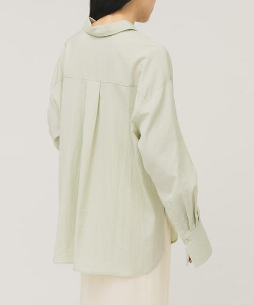 KBF（ケイビーエフ）の「オーバーサイズミニマルシャツ（シャツ/ブラウス・レディース・ダークブラウン/グリーン系その他/アイボリー・ONE）」の13枚目の写真