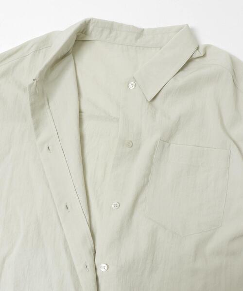 KBF（ケイビーエフ）の「オーバーサイズミニマルシャツ（シャツ/ブラウス・レディース・ダークブラウン/グリーン系その他/アイボリー・ONE）」の20枚目の写真