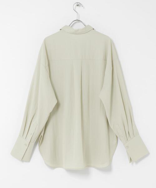 KBF（ケイビーエフ）の「オーバーサイズミニマルシャツ（シャツ/ブラウス・レディース・ダークブラウン/グリーン系その他/アイボリー・ONE）」の21枚目の写真
