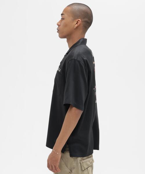 AVIREX（アヴィレックス）の「SOUVENIR S/S SHIRT”DRAGON ＆CHERRY BLOSSOMS" / スーベニア ショートスリーブ シャツ ドラゴン＆チェリーブロッサム（シャツ/ブラウス・メンズ・ナチュラル/ブラック/ネイビー・2XL/XL/M/L）」の10枚目の写真