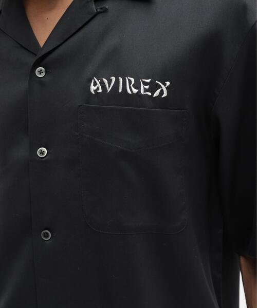 AVIREX（アヴィレックス）の「SOUVENIR S/S SHIRT”DRAGON ＆CHERRY BLOSSOMS" / スーベニア ショートスリーブ シャツ ドラゴン＆チェリーブロッサム（シャツ/ブラウス・メンズ・ナチュラル/ブラック/ネイビー・2XL/XL/M/L）」の14枚目の写真