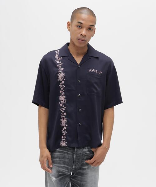 AVIREX（アヴィレックス）の「SOUVENIR S/S SHIRT”DRAGON ＆CHERRY BLOSSOMS" / スーベニア ショートスリーブ シャツ ドラゴン＆チェリーブロッサム（シャツ/ブラウス・メンズ・ナチュラル/ブラック/ネイビー・2XL/XL/M/L）」の22枚目の写真