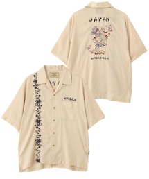 AVIREX | SOUVENIR S/S SHIRT”DRAGON ＆CHERRY BLOSSOMS" / スーベニア ショートスリーブ シャツ ドラゴン＆チェリーブロッサム(シャツ/ブラウス)
