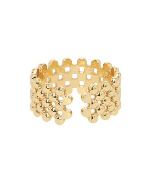 Edit Sheen（エディットシーン）の「ドットメッシュワイドフリーリング（リング・レディース・シルバー/ゴールド・FREE）」の5枚目の写真